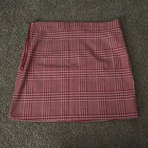 red and white mini skirt. never worn!
